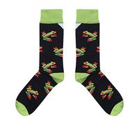 cup of sox calzini blu navy, alamari verdi, anfibi fluo