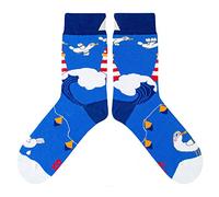 cup of sox Seagull Calzini Colorati, Bleu, 37-40 Unisex