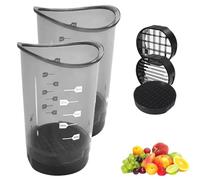 Cup Slicer, 2025 Upgraded Fruit Slicing Cup with Removable Blade & Push Plate, Easy Clean Egg, Grape, Strawberry, Banana Cutter Kitchen Gadget (2)