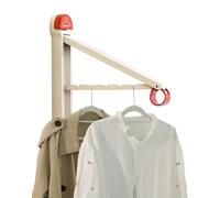 Cup Telescopic Clothes Rack - 14.76x1.18x0.98 Inches Wall Mounted Drying Rack | Foldable Retractable Laundry Drying Racks | Garment Hanger for Apartment Basement Closet Hotel Balcony Rv Porch Patio