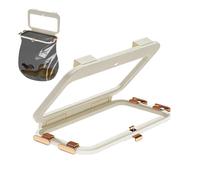 Cupboard Door Trash Bag Holder - Folding Rack For Waste Bin, Garbage Bag Hangable Rack For Wardrobe Office Home Balcony Drawer Bathroom Bedroom Countertop Kitchen Space-Saving Trash Organizer