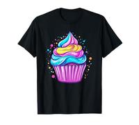 Cupcake arcobaleno vibrante Maglietta