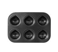 Cupcake Baking Pan, Non-Stick Cake Pan, Muffin Pan, Muffin Tin, 6 Grid Cake Pan, Non-Stick Muffin Pan, Cake Pan for Baking, Long Lasting Muffin Tin, Cupcake Pan for Home, Family Dinner Muffin Tin