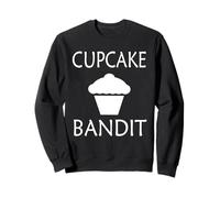 Cupcake Bandit Funny Sweet Tooth Felpa