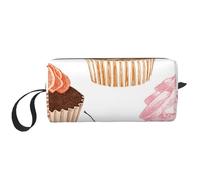 Cupcake carini, Borsa per il trucco Borsa per cosmetici Borsa da toilette da viaggio portatile Borsa per trucco Organizer