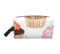 Cupcake carini, Borsa per il trucco Borsa per cosmetici Borsa da viaggio portatile da viaggio Borsa per trucco Organizer