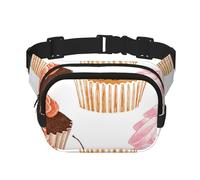 Cupcake carini, Marsupio quadrato a doppio strato, borsa da viaggio, marsupio casual