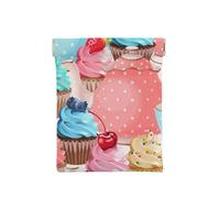 Cupcake con tazza da tè, Spremere il portafoglio superiore da donna Borsa portaoggetti Piccola portamonete Portamonete