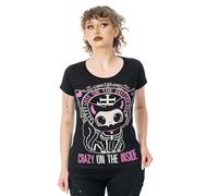 Cupcake Cult Cute On The Outside Donna T-Shirt Nero L 100% Cotone Regular