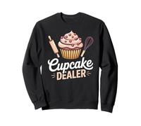 Cupcake Dealer for Foodies And Bakers Funny Baking Felpa