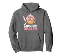 Cupcake Dealer for Foodies And Bakers Funny Baking Felpa con Cappuccio