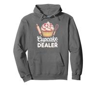 Cupcake Dealer for Foodies And Bakers Funny Baking Felpa con Cappuccio