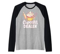 Cupcake Dealer for Foodies And Bakers Funny Baking Maglia con Maniche Raglan