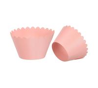 Cupcake Involucri Carta,50pz Cottura Tazze Standard Onda Decorazione,Rosa