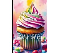 Cupcake Kitchen - Nostalgic Watercolor Art 120 Lined Page 6x9 Notebook Journal