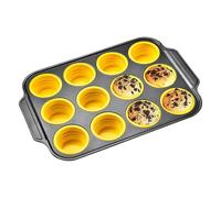 Cupcake Pans - 12 Cups Muffin Pan | Nonstick Easy Release Mold | Nonstick Easy Release Tray Mold | 15.75x10.75 Inches Dishwasher Safe Baking Pan For Kitchen, Cooking, Oven, Freezer, Food, Snack