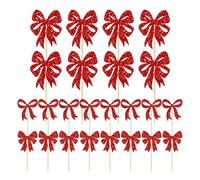 Cupcake Topper | Toppers per cupcake di Natale | di Natale 24 pezzi | Topper per torta | Per eventi a casa, celebrazione della famiglia, tavolo di festa, riunione, compleanno, festival,