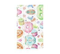 Cupcakes ciambelle muffin stampa zucchero bandiera decorativa per esterni per tutte le stagioni modello su un solo lato cortile portico patio