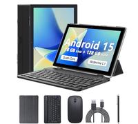 CUPEISI Tablet Android 13 da 10 pollici, 12 GB di RAM+128 GB di ROM/1 TB espandibile Tablet PC, 2 in 1 con tastiera, CPU HD quad-core da 2.0 GHz, certificato da Google 5G WiFi 6 BT 5.0, 8 MP