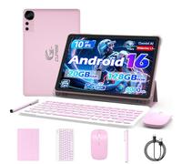CUPEISI Tablet Android 15 da 10 Pollici 20 GB di RAM + 128 GB di ROM/2 TB Espandibile 2,0 GHz Processore Quad Core Display HD 1280x800 5G WiFi6 BT 5.0 Tablet 2 in 1 con Custodia