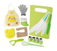 CUPERINOX Set coltelli bambini dai 2 anni | Utensili Montessori cucina 16 pezzi | Accessori sicuri per piccoli chef | Kit Mon Petit Chef | Montessori cooking per bimbi