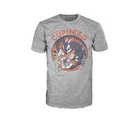 Cuphead Pop Tees "Cuphead E Mugman Contro Il Diavolo" Maglietta Da Uomo: 2XL
