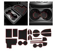 CupHolderHero Accessori per Mazda CX-5 2017-2021, inserti per portabicchieri interni personalizzati di alta qualità, antiscivolo, anti polvere, tappetini per console centrale, fodere per tasche