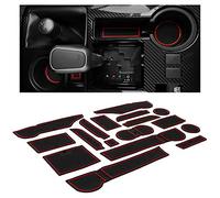 CupHolderHero Accessori per Toyota 4Runner 2010-2023, inserti per portabicchieri interni di alta qualità, antiscivolo, anti polvere, tappetini per console centrale, fodere per tasche portiere, set da