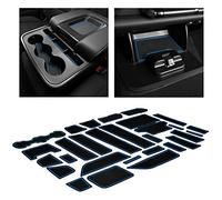 CupHolderHero Adatto per Chevy Silverado 1500 Accessories & GMC Sierra 2014-2022 Premium Custom Interni Antiscivolo Antipolvere Inserto portabicchieri, Tappetini per Console, Set da 28 pezzi