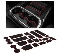 CupHolderHero Adatto per Chevy Silverado 1500 Accessories & GMC Sierra 2014-2022 Premium Custom Interni antiscivolo Antipolvere Cup Holder Insert, Console Liner Mats, Set da 24 pezzi (CrewCab con