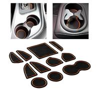 CupHolderHero per Dodge Challenger Accessories 2015-2022 Inserti per portabicchieri interni personalizzati di alta qualità, antiscivolo e antipolvere, tappetini per console centrale, fodere per tasche