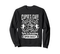 Cupid s Cafe Lamore è Aperto Tutti i Giorni Felpa