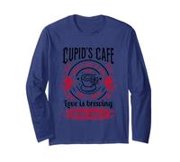 Cupid s Cafe Lamore è Aperto Tutti i Giorni Maglia a Manica
