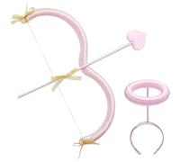 Cupido Arco e Freccia Set San Valentino Cupido Accessorio Cupido Mini Bow Cupido Set Valentine Cupido Regalo di Applicazione della Festa per Uomo per Le Donne Cosplay Rosa