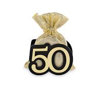 Cupido&Co. 50 Oro Nero con Sacchetto Oro 65 x 90 Mm 12 Pz
