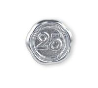 Cupido&Co. Ceralacca Argento 25 Adesivo 24 Pz