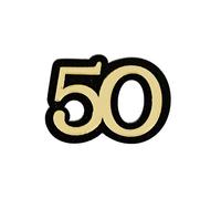 Cupido&Co. Chiudipacco 50 con Adesivo 45 x 35 Mm Oro Nero 12 Pz