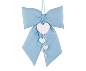 Cupido&Co. Fiocco Celeste Imbottito con Cuori da Appendere