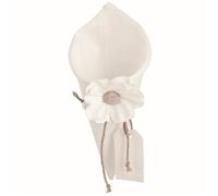 Cupido, Cono Bianco con Fiore set 12 pezzi, Tessuto