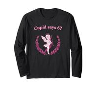 Cupido Dice 67 San Valentino e 67 Meme Maglia a Manica