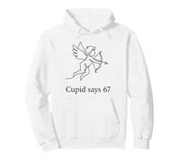 Cupido Dice 67 Tema Six Seven Meme Valentine Felpa con Cappuccio