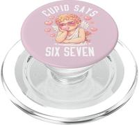 Cupido dice sei sette 67 Meme Cupido che soffia bolla San Valentino PopSockets PopGrip per MagSafe