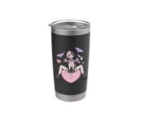 Cupido Goth Pastello Anime Kawaii Ragazza Cuore Estetica Emo Bicchiere termico in acciaio inox doppia parete