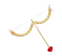 Cupido Mini Arco e Freccia Set Halloween Cosplay Costume Accessori Cosplay Bomboniera (Dorato, Taglia Unica)