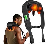 CuPiLo Massaggiatore per collo Shiatsu con calore, massaggio senza fili per alleviare il dolore, trappole per spalle posteriori, regalo ideale per donne e uomini