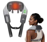 CuPiLo Massaggiatore per collo Shiatsu con calore, regalo ideale per genitori e amici, massaggiatore per il collo senza fili, per alleviare il dolore, massaggiatore per impastare per il rilassamento