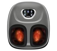 CuPiLo Massaggiatore per piedi con calore, massaggiatore Shiatsu per fascite plantare, vibrazione e pressione regolabili per dolore da neuropatia, regalo per donne e uomini, adatto