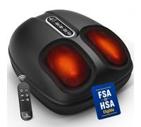 CuPiLo Massaggiatore per piedi con calore, massaggiatore Shiatsu per piedi con telecomando, massaggio profondo a compressione per neuropatia e fascite plantare, regalo ideale per uomini N