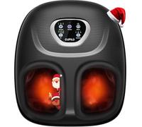 CuPiLo Massaggiatore per piedi idoneo FSA HSA, massaggiatore per piedi con calore per alleviare la fascite plantare, 5 livelli di compressione e massaggio vibrante per neuropatia, regali di Natale per