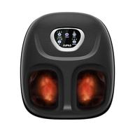 CuPiLo Massaggiatore per piedi con calore, macchina massaggiatore per piedi Shiatsu idoneo per fascite plantare, vibrazione regolabile e compressione per alleviare il dolore da neuropatia, regali per